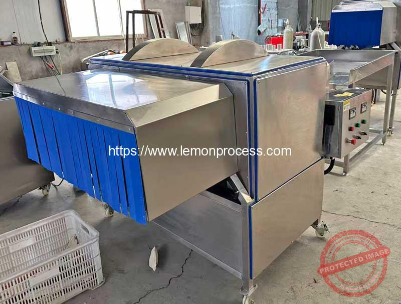 Automatic-Double-Belt-Lemon-Citrus-Half-Dividing-Cutting-Machine