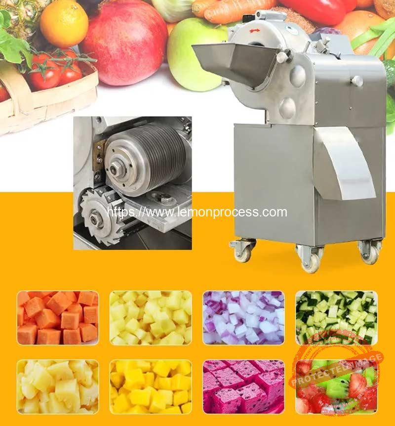 Lemon Cut Machine Automatic Lemon Cube Shape Dicer Cutting Machine - Lemon Peeling ...